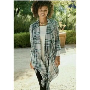 NWT Matilda Jane Form A Line Jacket Feinge Cardigan Women's size SMALL Pockets‎